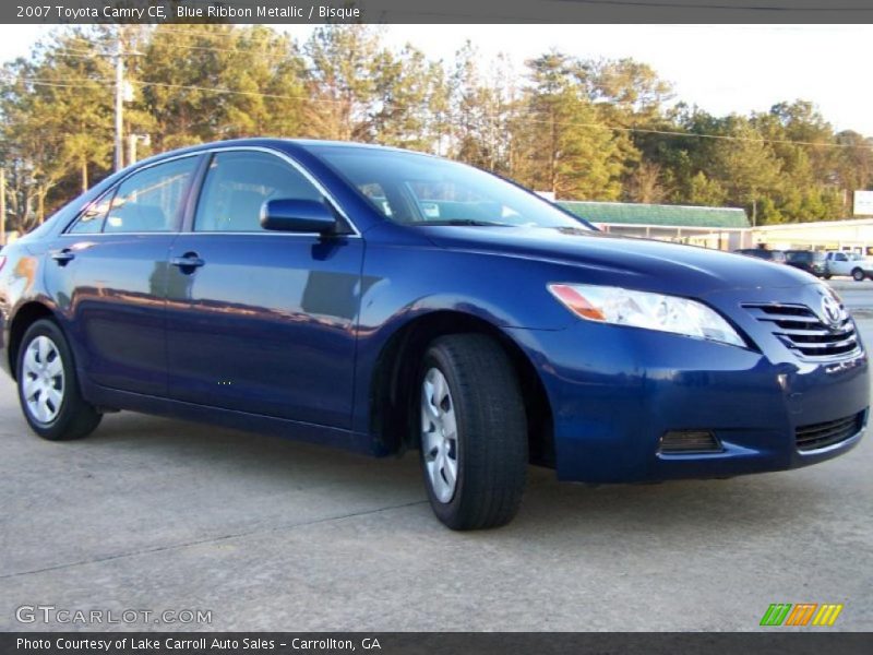 Blue Ribbon Metallic / Bisque 2007 Toyota Camry CE