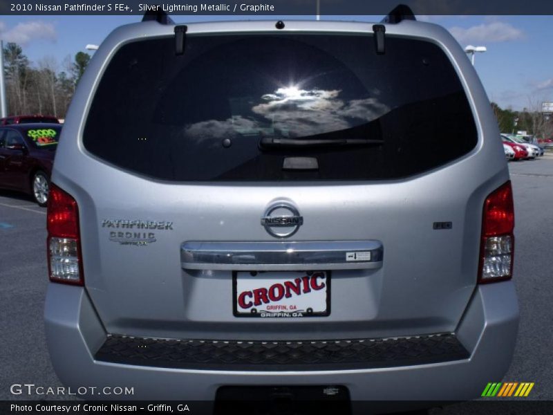 Silver Lightning Metallic / Graphite 2010 Nissan Pathfinder S FE+