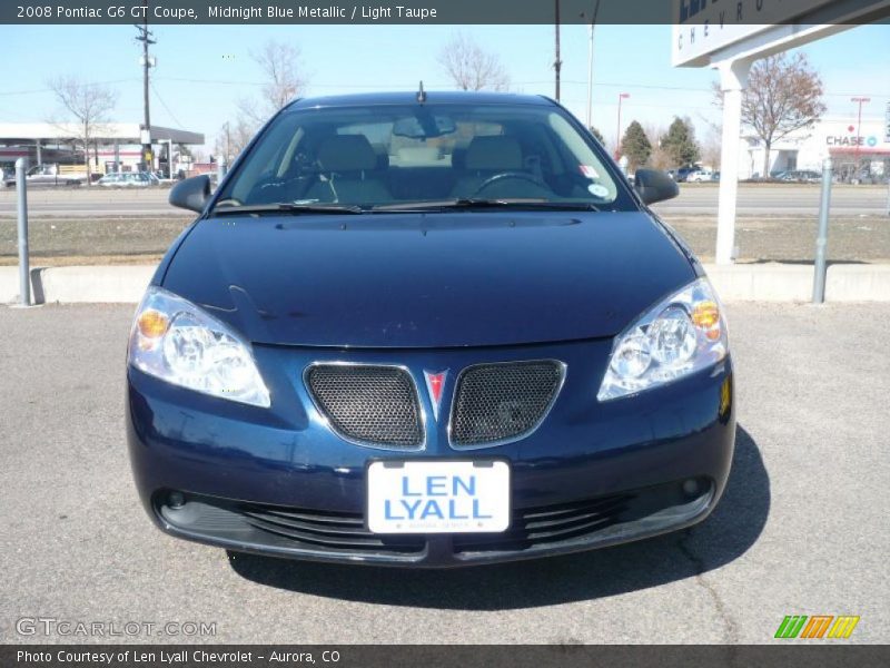Midnight Blue Metallic / Light Taupe 2008 Pontiac G6 GT Coupe