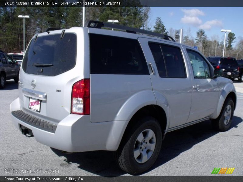 Silver Lightning Metallic / Graphite 2010 Nissan Pathfinder S FE+