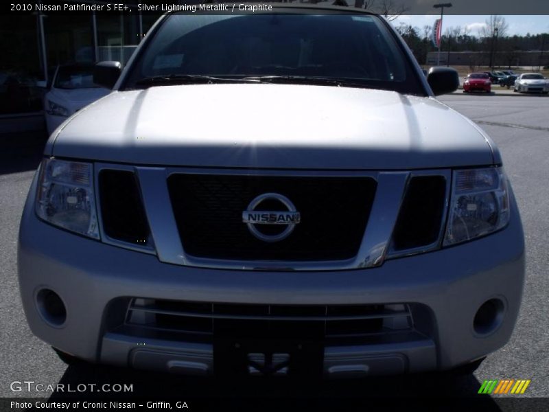 Silver Lightning Metallic / Graphite 2010 Nissan Pathfinder S FE+