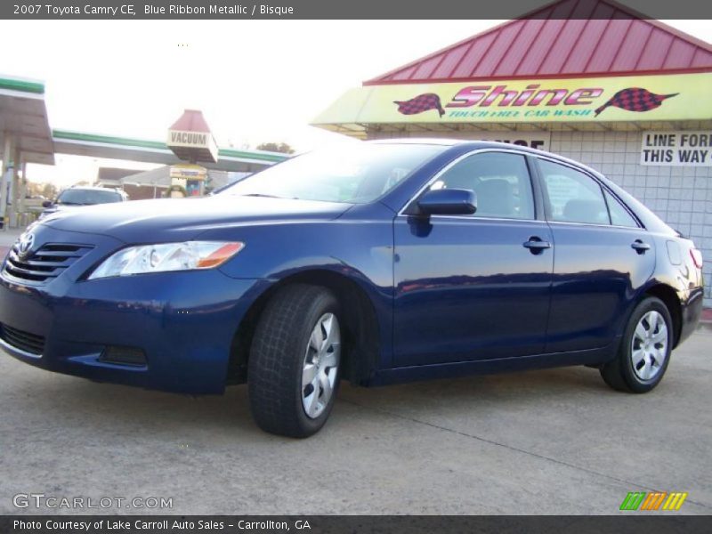 Blue Ribbon Metallic / Bisque 2007 Toyota Camry CE