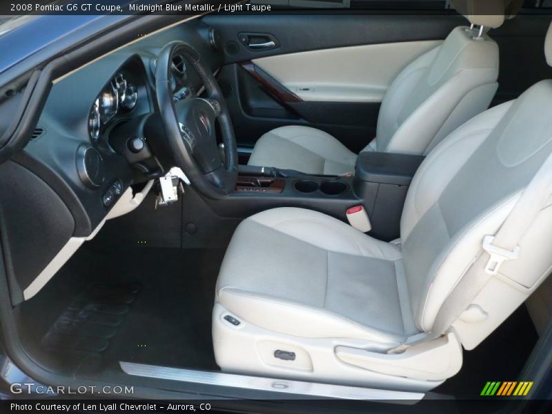 Midnight Blue Metallic / Light Taupe 2008 Pontiac G6 GT Coupe