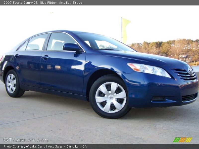 Blue Ribbon Metallic / Bisque 2007 Toyota Camry CE