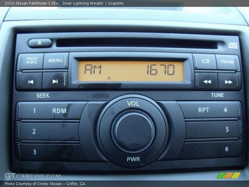 Silver Lightning Metallic / Graphite 2010 Nissan Pathfinder S FE+