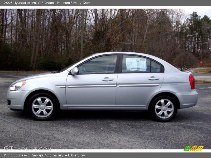 Platinum Silver / Gray 2006 Hyundai Accent GLS Sedan