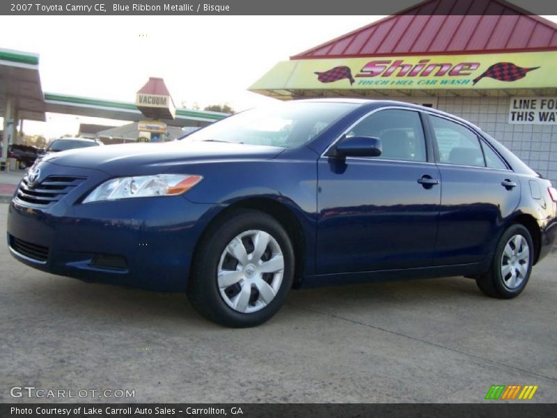 Blue Ribbon Metallic / Bisque 2007 Toyota Camry CE