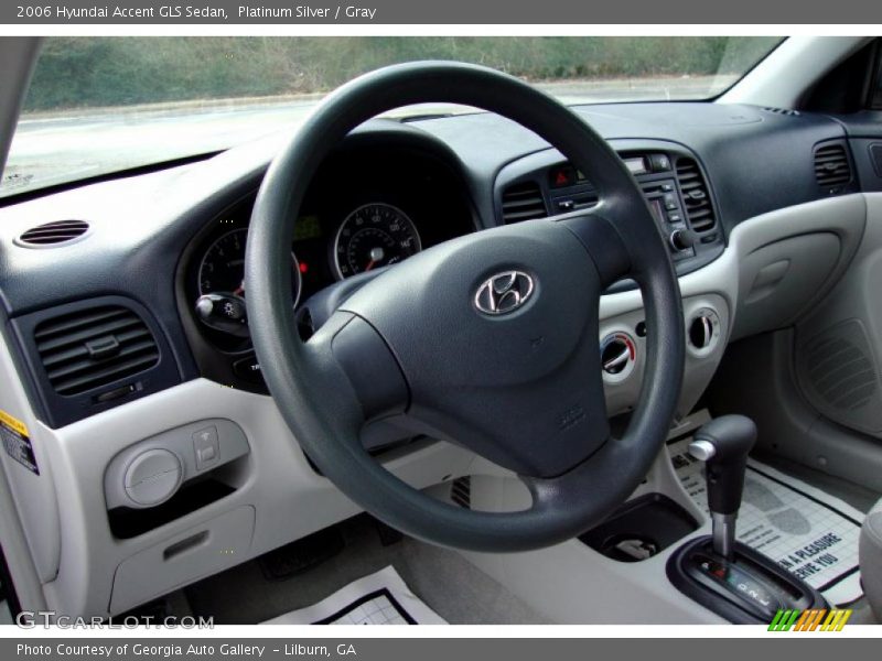 Platinum Silver / Gray 2006 Hyundai Accent GLS Sedan