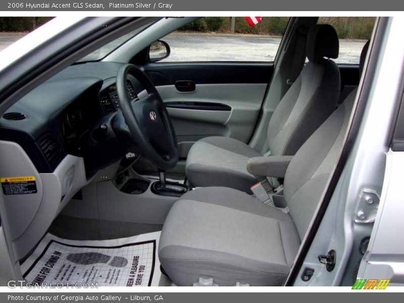 Platinum Silver / Gray 2006 Hyundai Accent GLS Sedan