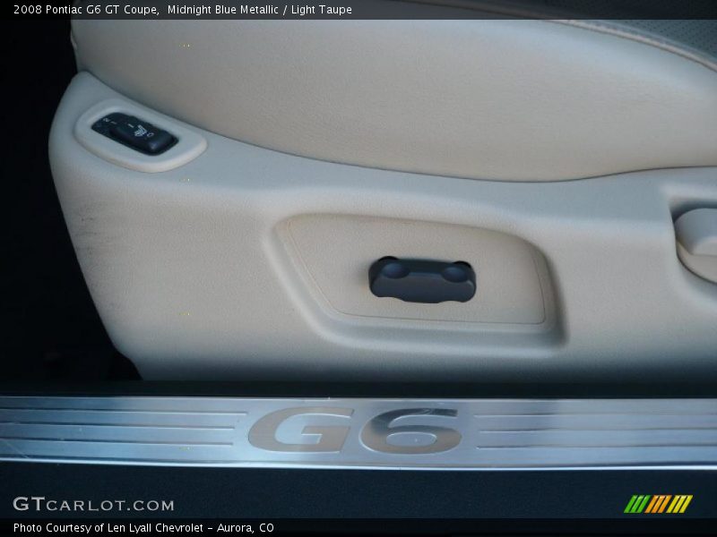 Midnight Blue Metallic / Light Taupe 2008 Pontiac G6 GT Coupe