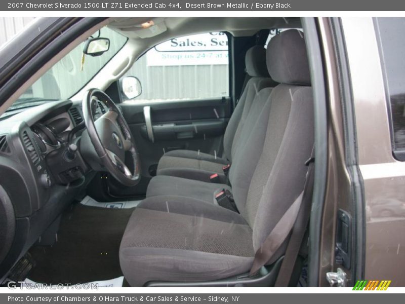 Desert Brown Metallic / Ebony Black 2007 Chevrolet Silverado 1500 LT Z71 Extended Cab 4x4