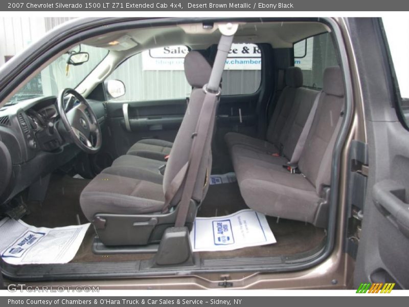 Desert Brown Metallic / Ebony Black 2007 Chevrolet Silverado 1500 LT Z71 Extended Cab 4x4
