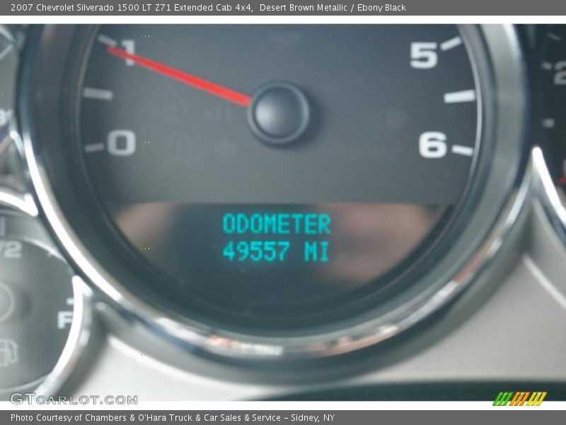 Desert Brown Metallic / Ebony Black 2007 Chevrolet Silverado 1500 LT Z71 Extended Cab 4x4