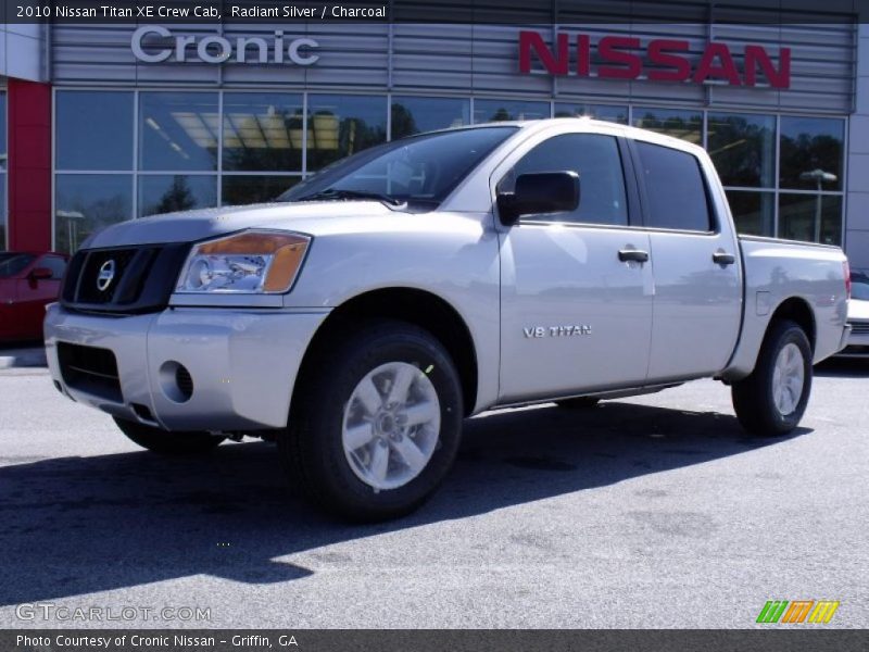Radiant Silver / Charcoal 2010 Nissan Titan XE Crew Cab