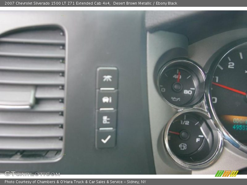 Desert Brown Metallic / Ebony Black 2007 Chevrolet Silverado 1500 LT Z71 Extended Cab 4x4