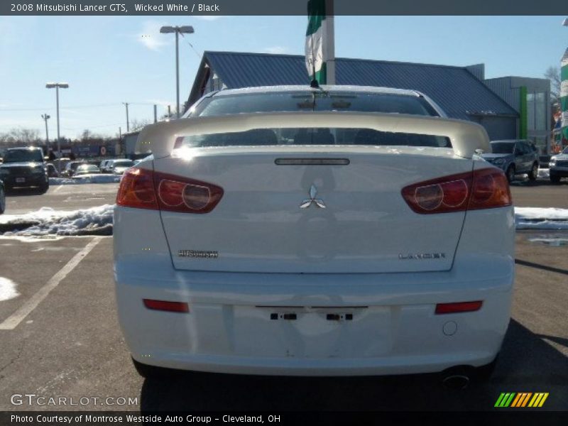 Wicked White / Black 2008 Mitsubishi Lancer GTS
