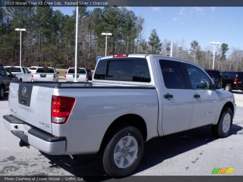 Radiant Silver / Charcoal 2010 Nissan Titan XE Crew Cab