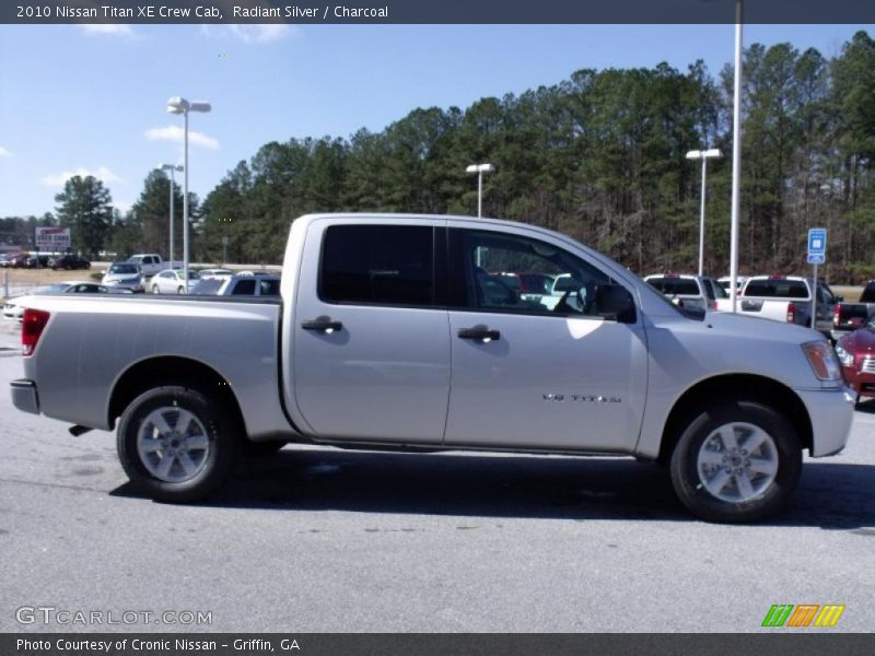 Radiant Silver / Charcoal 2010 Nissan Titan XE Crew Cab