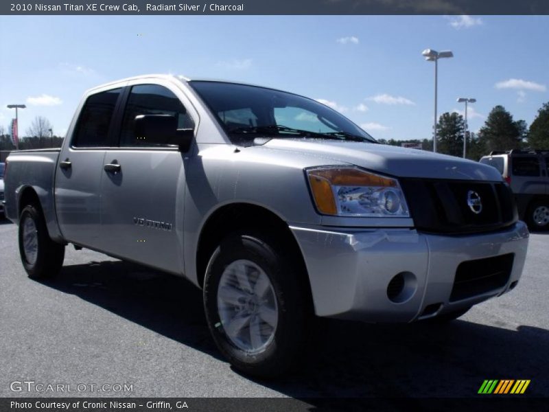 Radiant Silver / Charcoal 2010 Nissan Titan XE Crew Cab