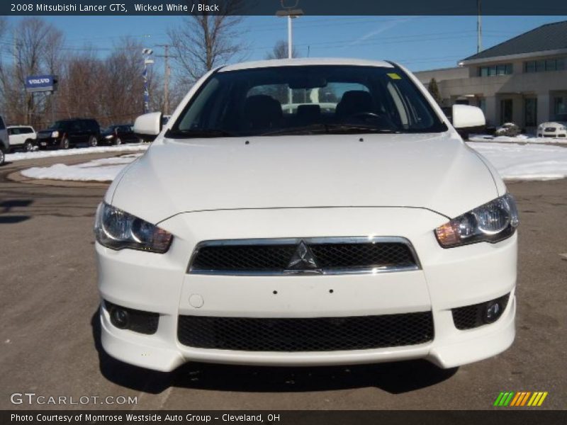 Wicked White / Black 2008 Mitsubishi Lancer GTS