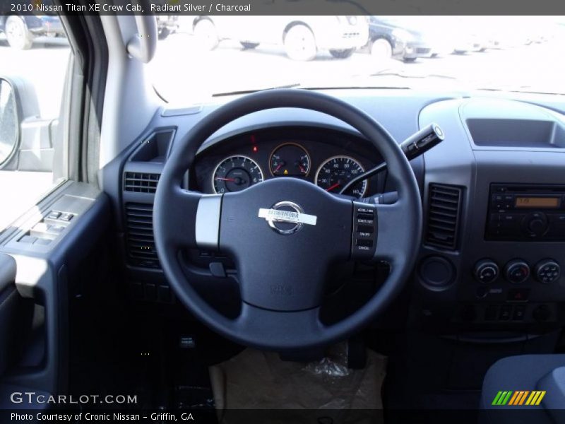 Radiant Silver / Charcoal 2010 Nissan Titan XE Crew Cab