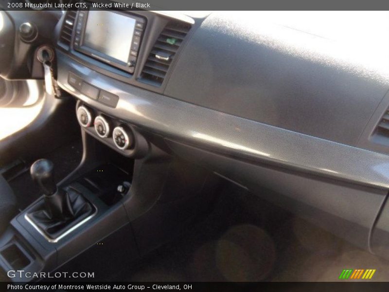 Wicked White / Black 2008 Mitsubishi Lancer GTS