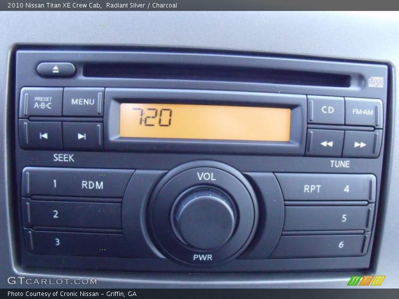 Radiant Silver / Charcoal 2010 Nissan Titan XE Crew Cab