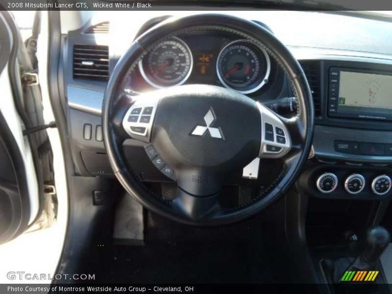 Wicked White / Black 2008 Mitsubishi Lancer GTS