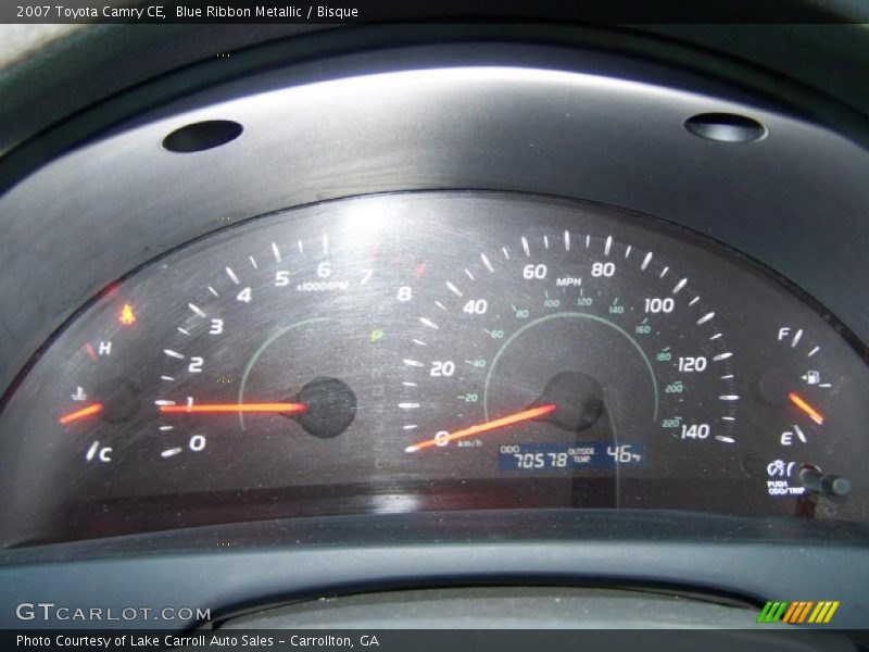 Blue Ribbon Metallic / Bisque 2007 Toyota Camry CE