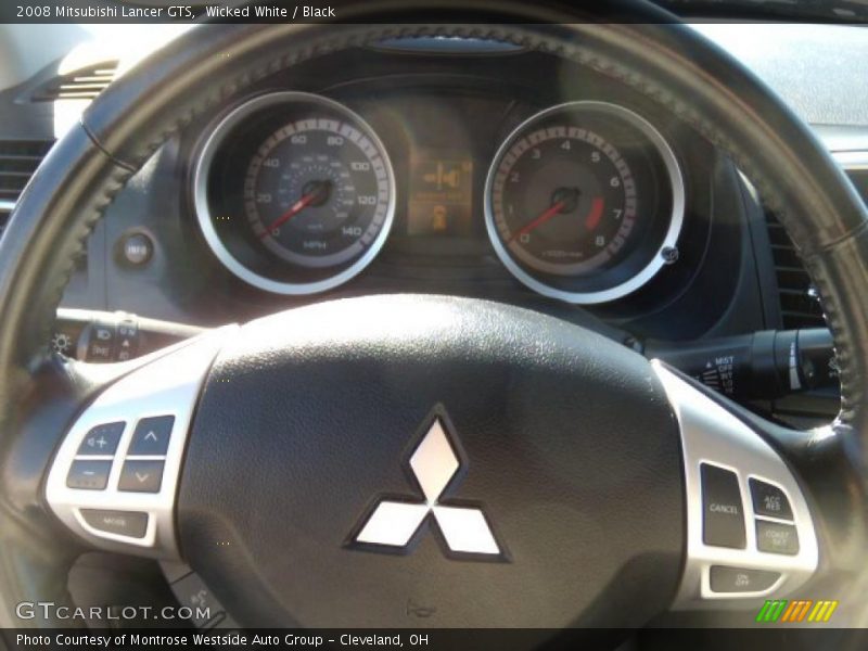 Wicked White / Black 2008 Mitsubishi Lancer GTS