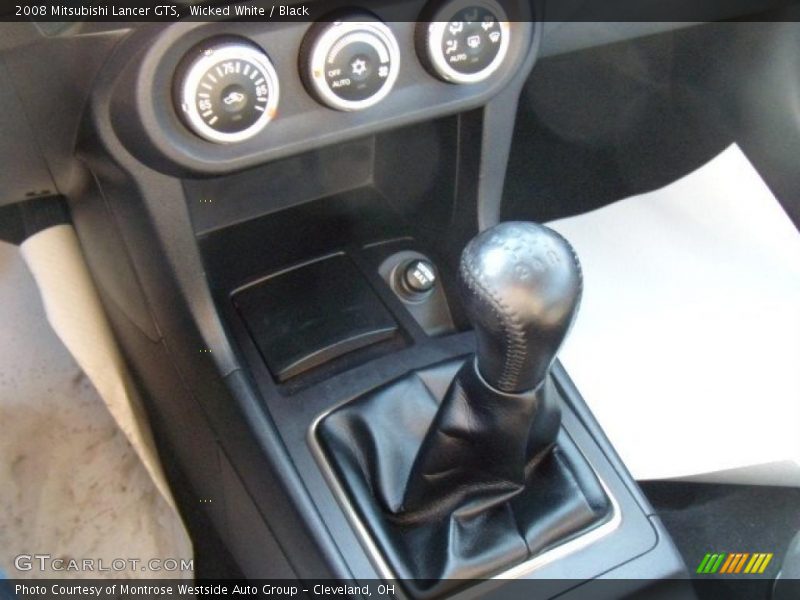 Wicked White / Black 2008 Mitsubishi Lancer GTS
