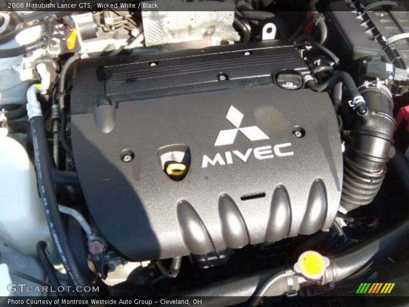 Wicked White / Black 2008 Mitsubishi Lancer GTS