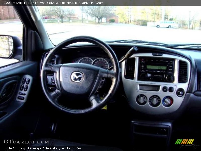 Calypso Blue Metallic / Dark Flint Gray 2003 Mazda Tribute ES-V6