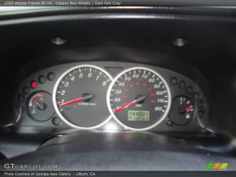 Calypso Blue Metallic / Dark Flint Gray 2003 Mazda Tribute ES-V6