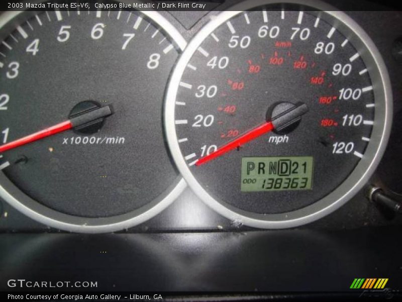 Calypso Blue Metallic / Dark Flint Gray 2003 Mazda Tribute ES-V6