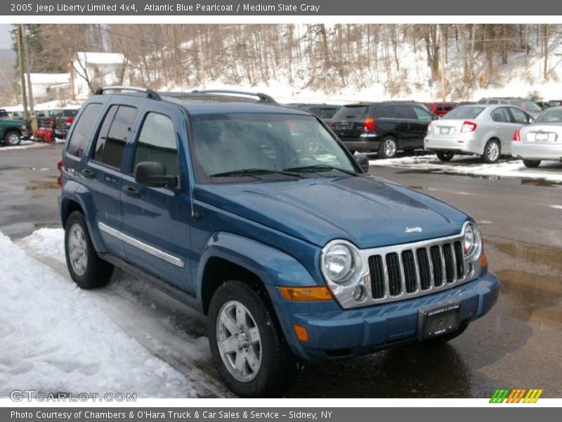 Atlantic Blue Pearlcoat / Medium Slate Gray 2005 Jeep Liberty Limited 4x4