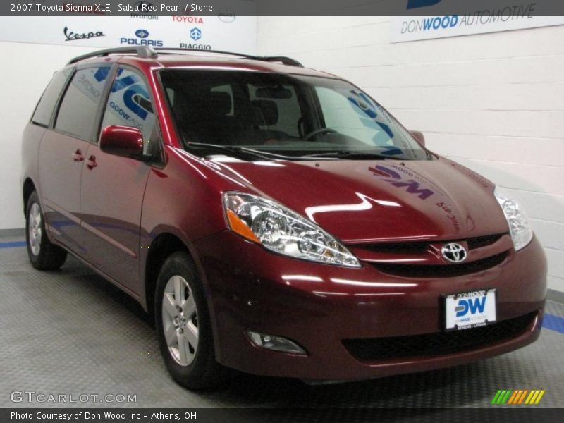Salsa Red Pearl / Stone 2007 Toyota Sienna XLE