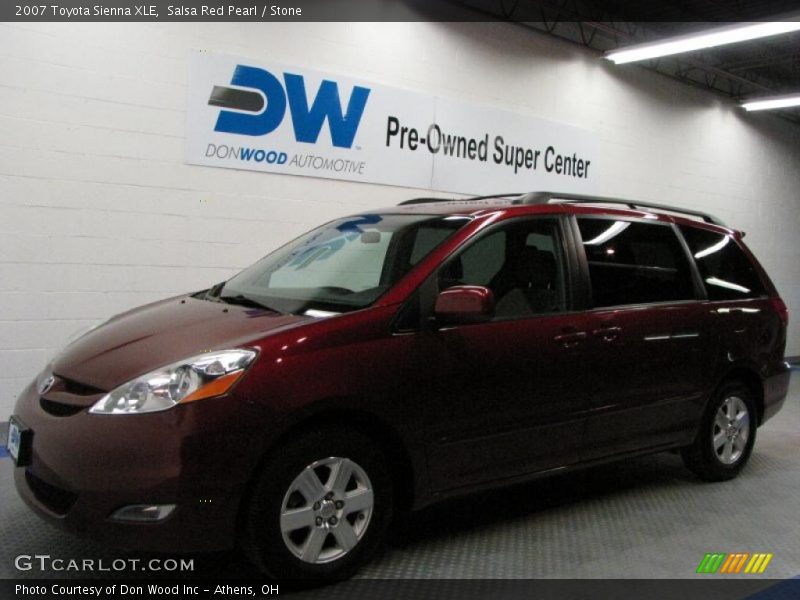 Salsa Red Pearl / Stone 2007 Toyota Sienna XLE