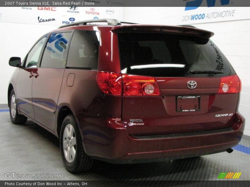 Salsa Red Pearl / Stone 2007 Toyota Sienna XLE