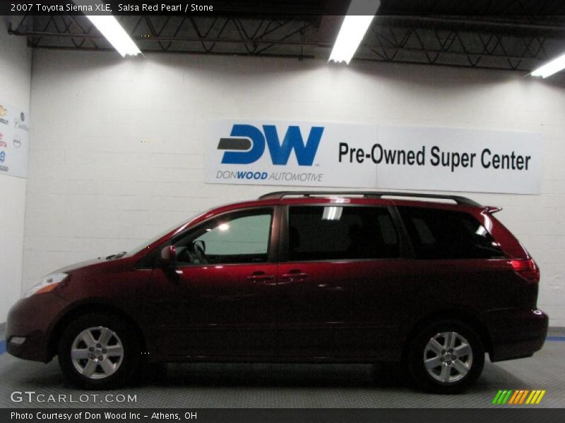Salsa Red Pearl / Stone 2007 Toyota Sienna XLE