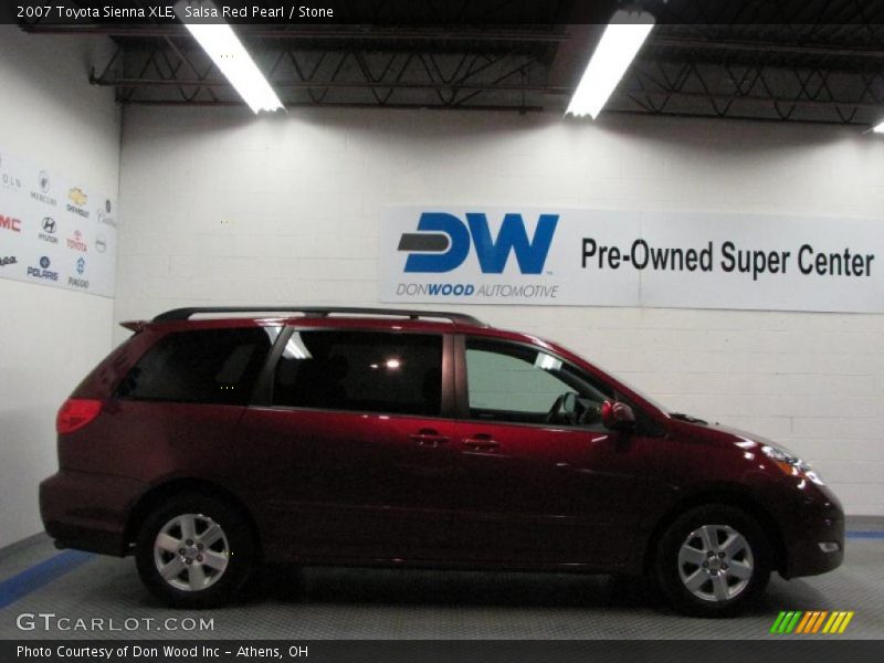Salsa Red Pearl / Stone 2007 Toyota Sienna XLE