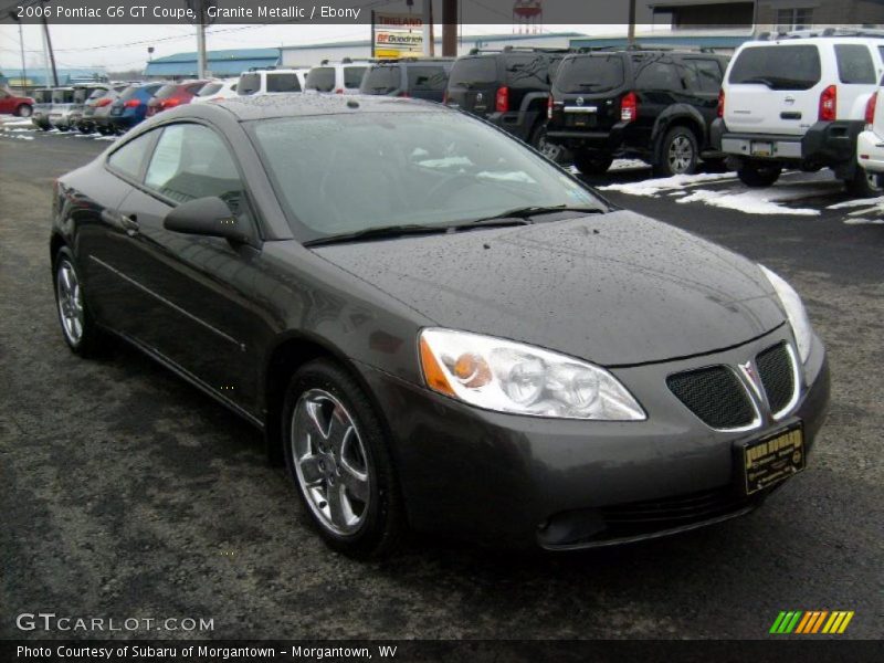 Granite Metallic / Ebony 2006 Pontiac G6 GT Coupe