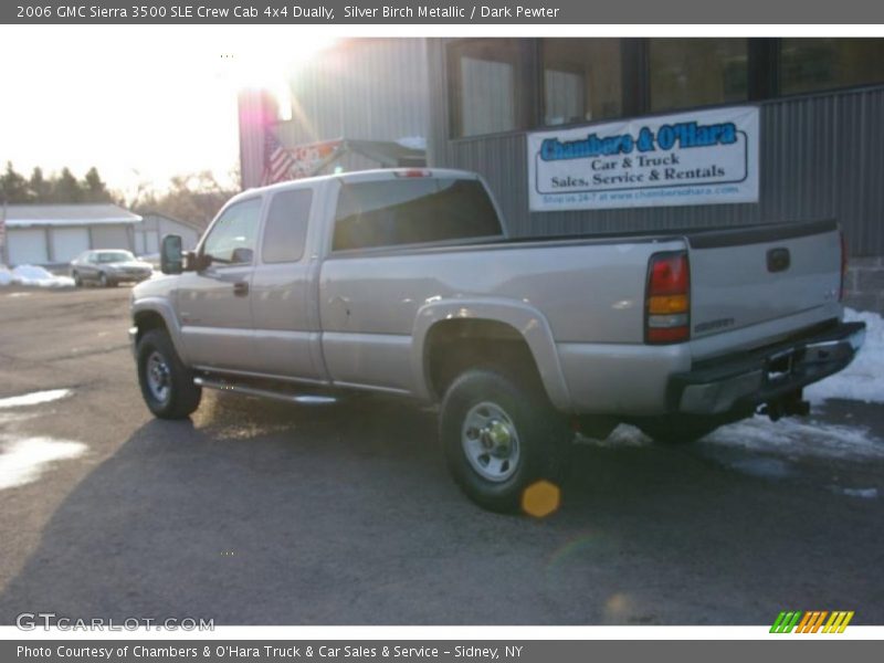 Silver Birch Metallic / Dark Pewter 2006 GMC Sierra 3500 SLE Crew Cab 4x4 Dually