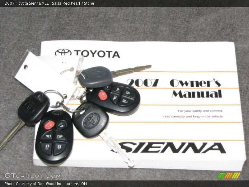 Salsa Red Pearl / Stone 2007 Toyota Sienna XLE
