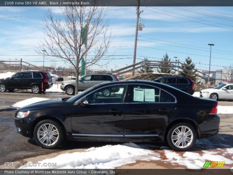 Black / Anthracite Black 2008 Volvo S80 V8 AWD