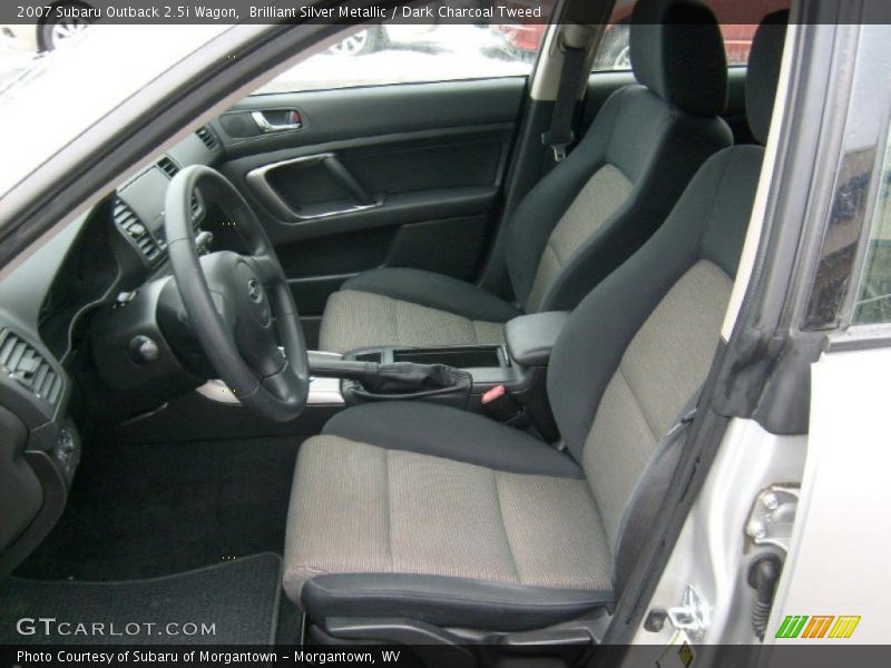 Brilliant Silver Metallic / Dark Charcoal Tweed 2007 Subaru Outback 2.5i Wagon