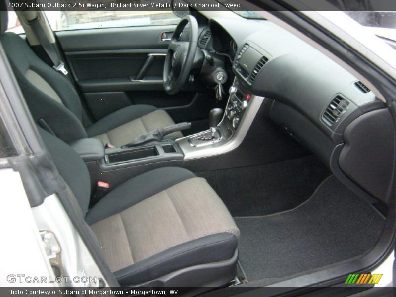 Brilliant Silver Metallic / Dark Charcoal Tweed 2007 Subaru Outback 2.5i Wagon