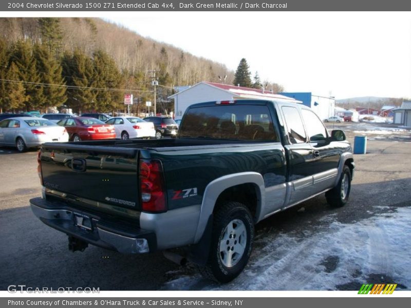 Dark Green Metallic / Dark Charcoal 2004 Chevrolet Silverado 1500 Z71 Extended Cab 4x4