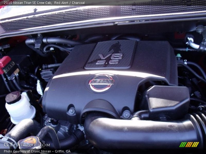 Red Alert / Charcoal 2010 Nissan Titan SE Crew Cab