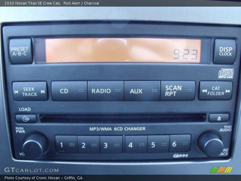 Red Alert / Charcoal 2010 Nissan Titan SE Crew Cab